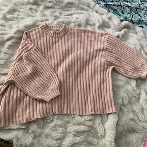 UO 3/4 length sleeve mock neck sweater